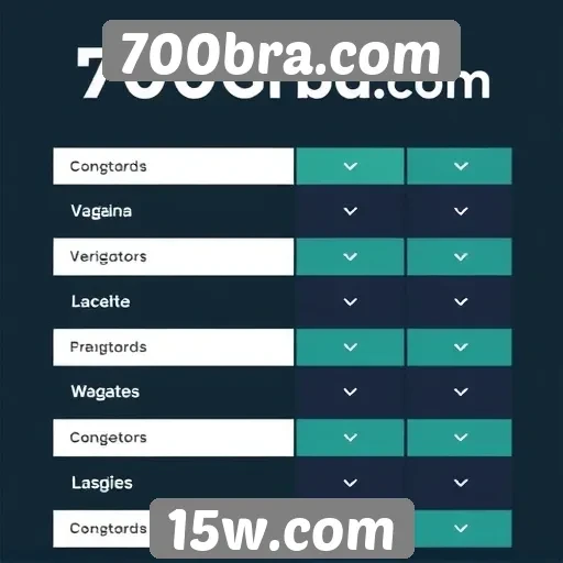 Comparativo entre 700bra.com e plataformas concorrentes